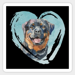 Rottweiler Portrait Magnet